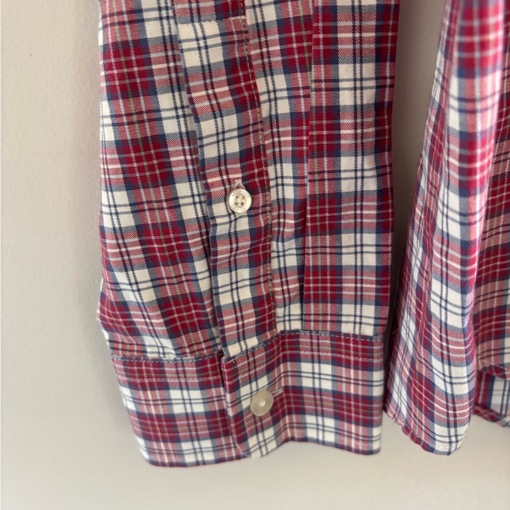 Men’s New With Tags Vineyard Vines Red and White Plaid Button-Down Shirt Size XL - Picture 5 of 6